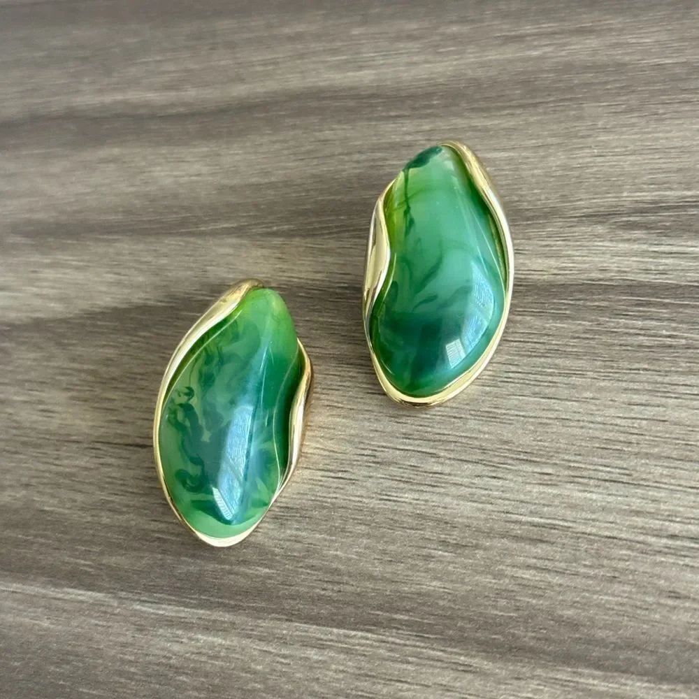 Stone Earrings Q846 - Picture 2 of 4